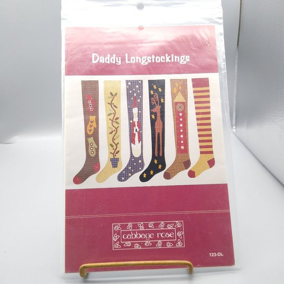 UNCUT Vintage Quilt Sewing Patterns, Daddy Longstockings 123DL Christmas Holiday - Picture 2 of 3